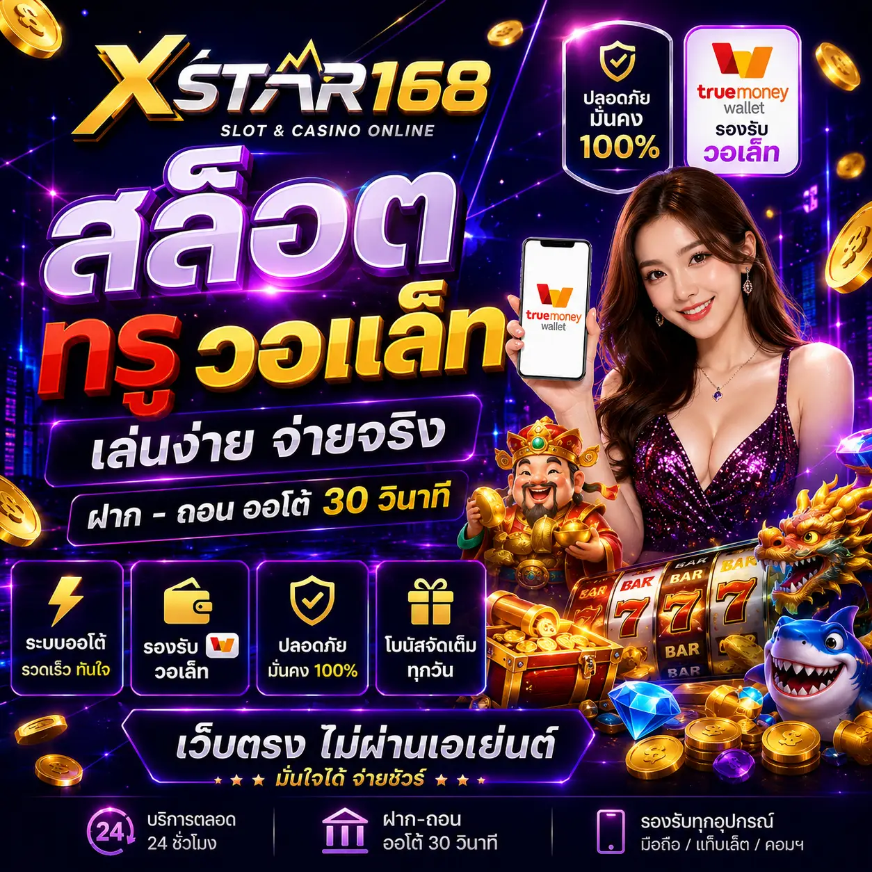 xstar168 สล็อต ท รู้ วอ ล เล็ ต เว็บเดิมพันออนไลน์สายปั่นยุคใหม่
