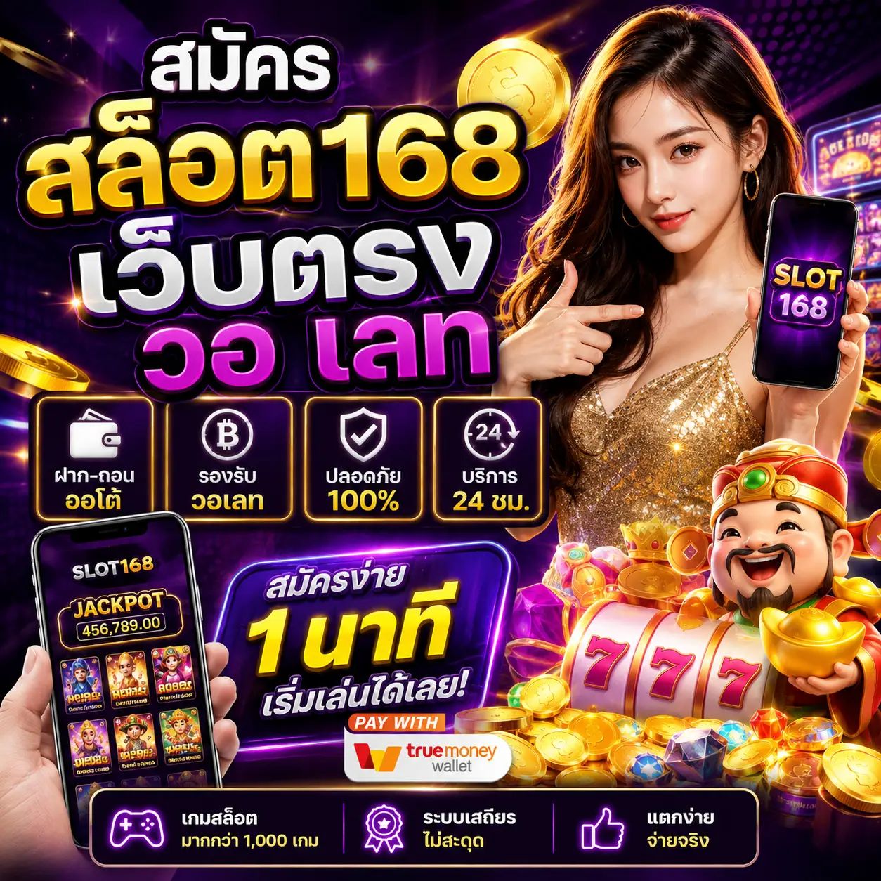สมัคร สล็อต168 เว็บตรง วอ เลท