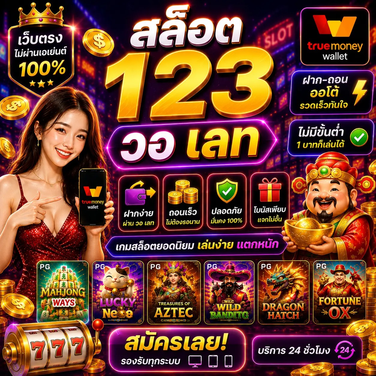 สล็อต 123 วอ เลท เป็นเว็บสล็อตที่สายปั่นยุคใหม่เลือกเล่นมากที่สุด