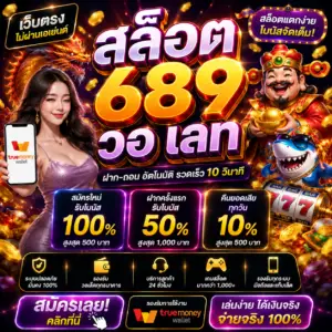 สล็อต 689 วอ เลท เป็นเว็บสล็อตยอดนิยมของสายปั่นยุคใหม่