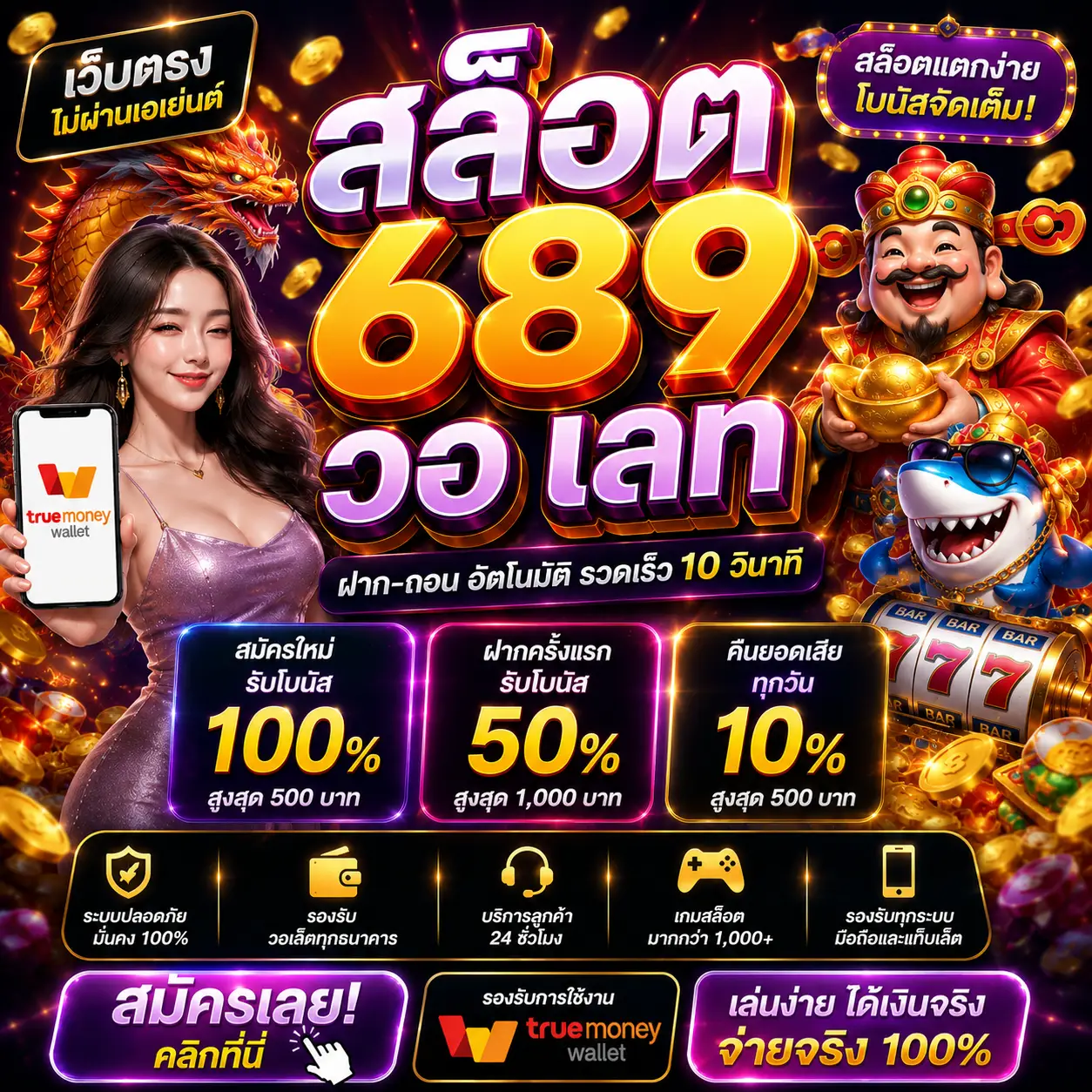 สล็อต 689 วอ เลท เป็นเว็บสล็อตยอดนิยมของสายปั่นยุคใหม่