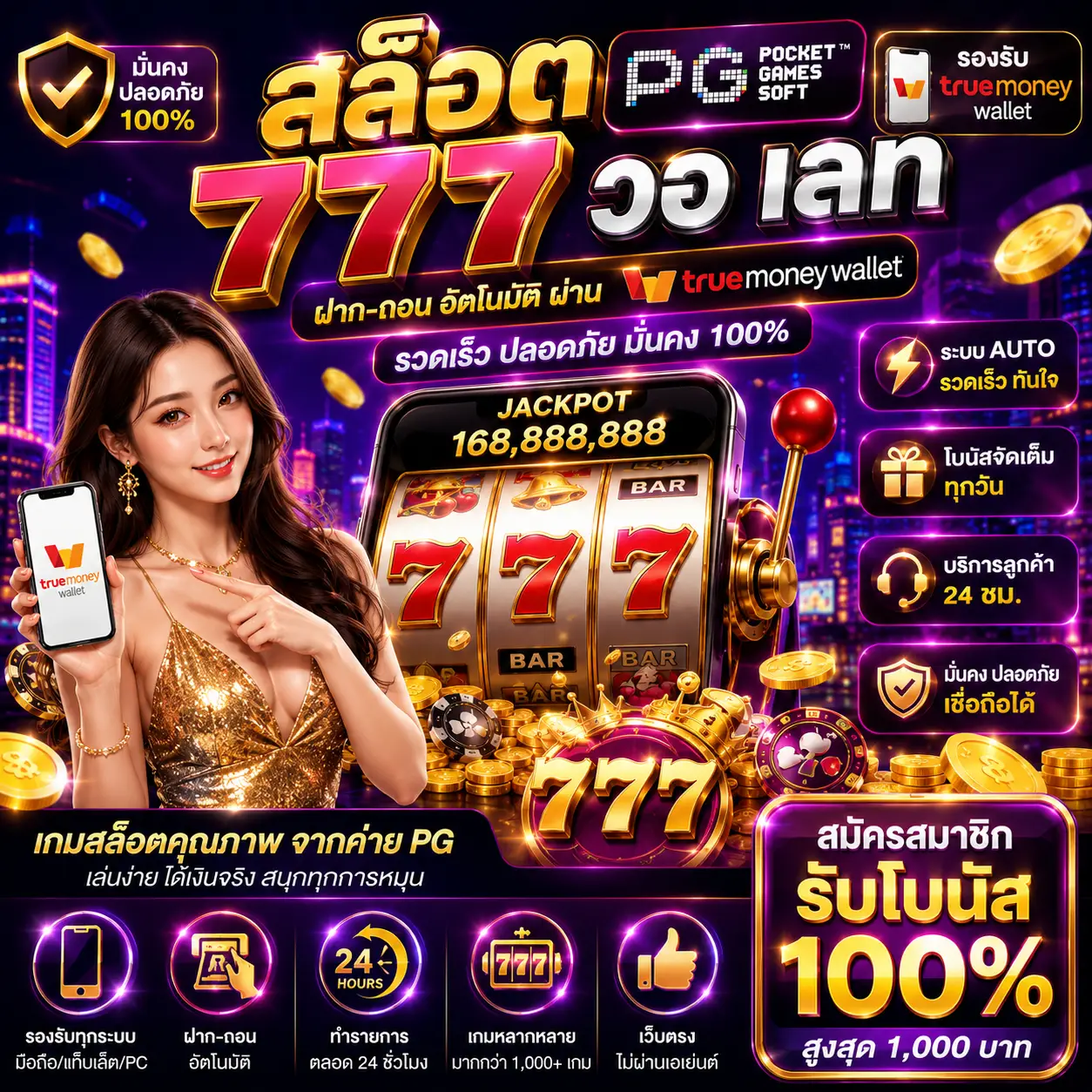 สล็อต 777 pg วอ เลท ทางเลือกใหม่ของสายปั่นสล็อต