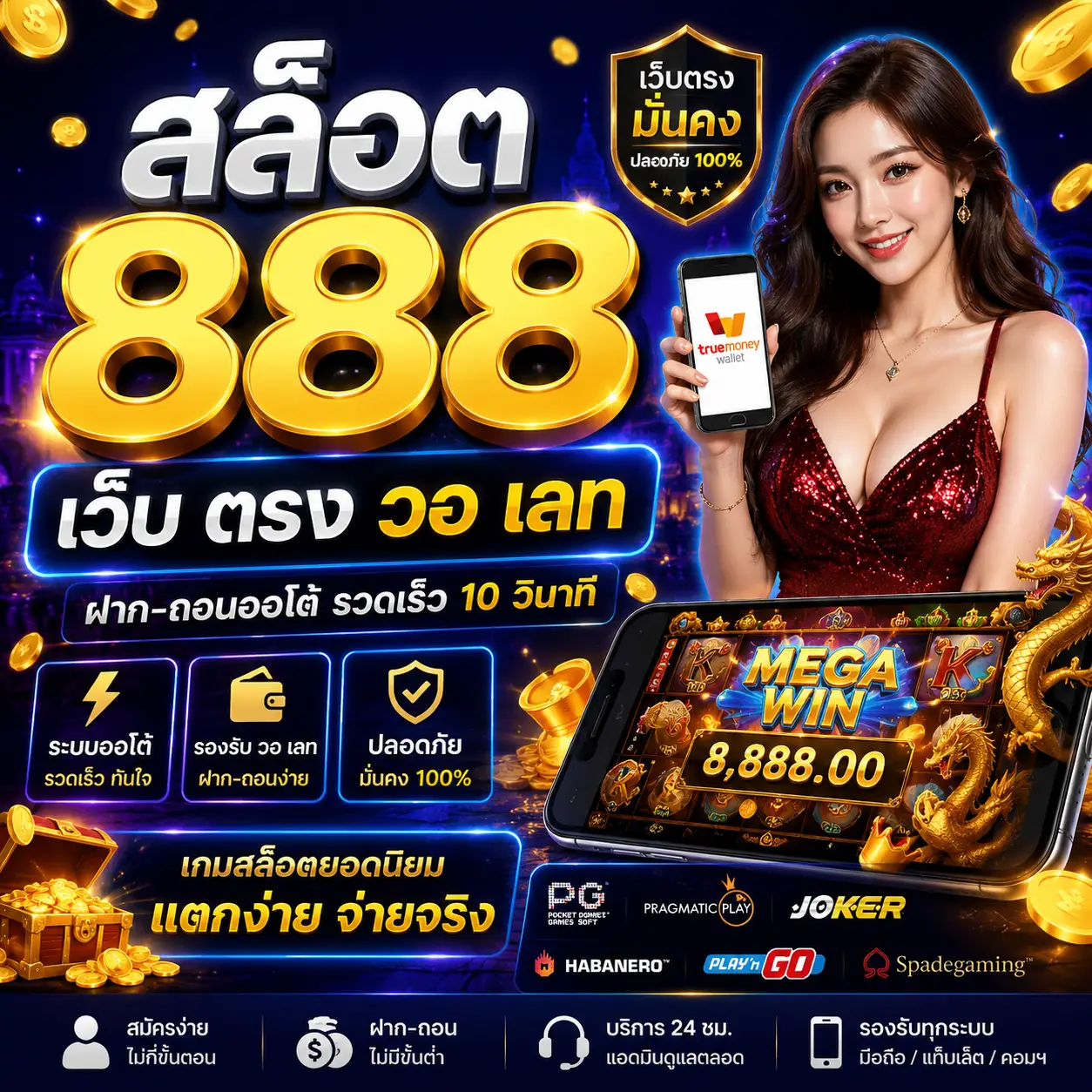 สล็อต 888 เว็บ ตรง วอ เลท ทางเลือกใหม่ของสายเดิมพัน