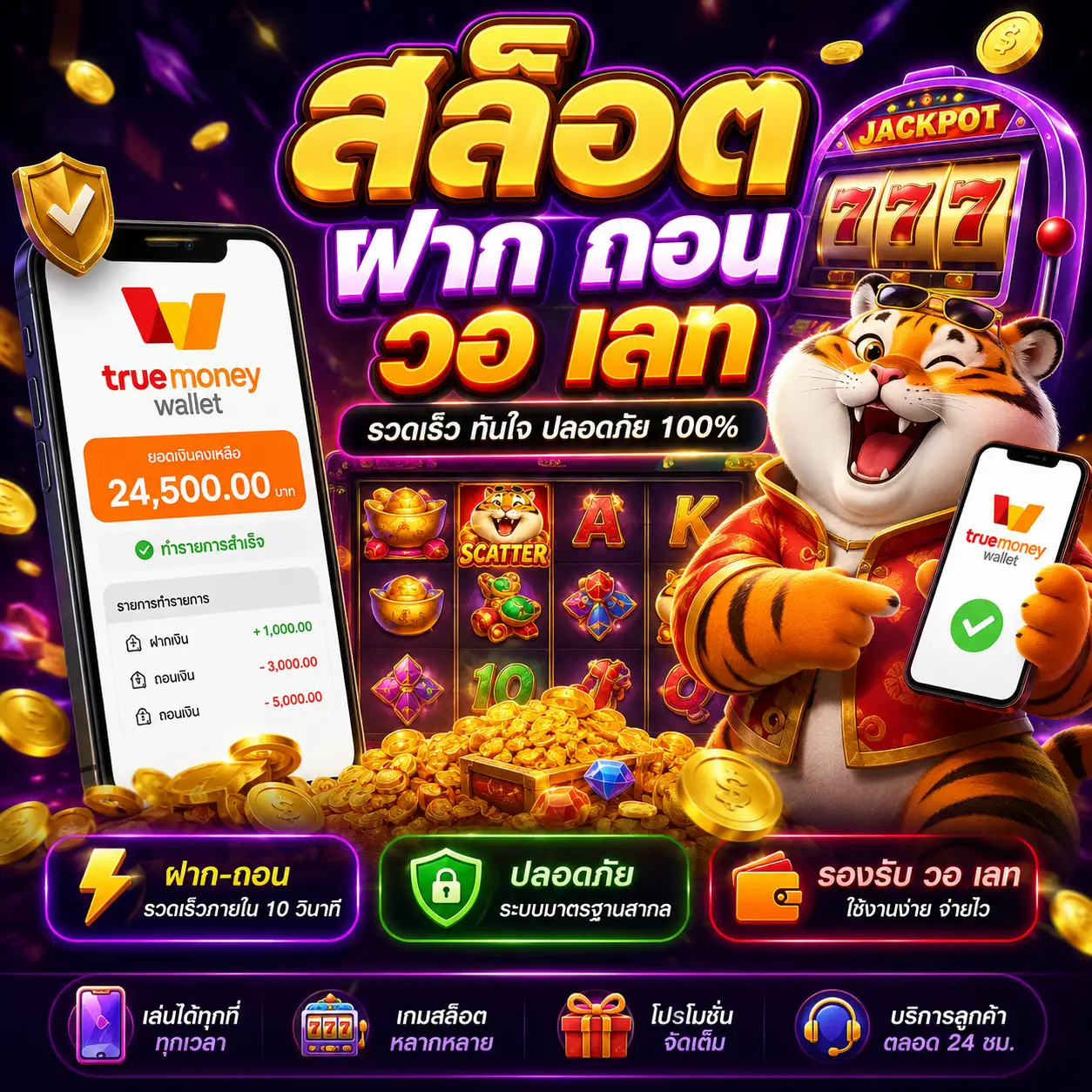 สล็อต ฝาก ถอน วอ เลท