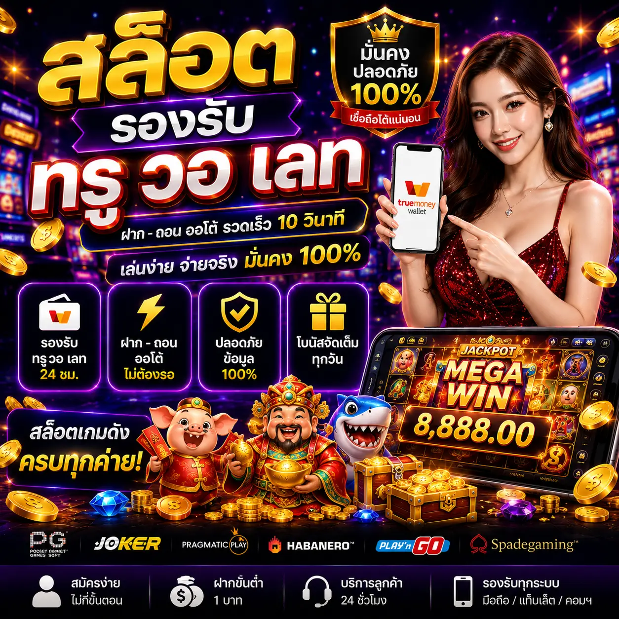 สล็อต รองรับ ท รู้ วอ เลท เว็บเดิมพันออนไลน์ที่ตอบโจทย์คนยุคใหม่