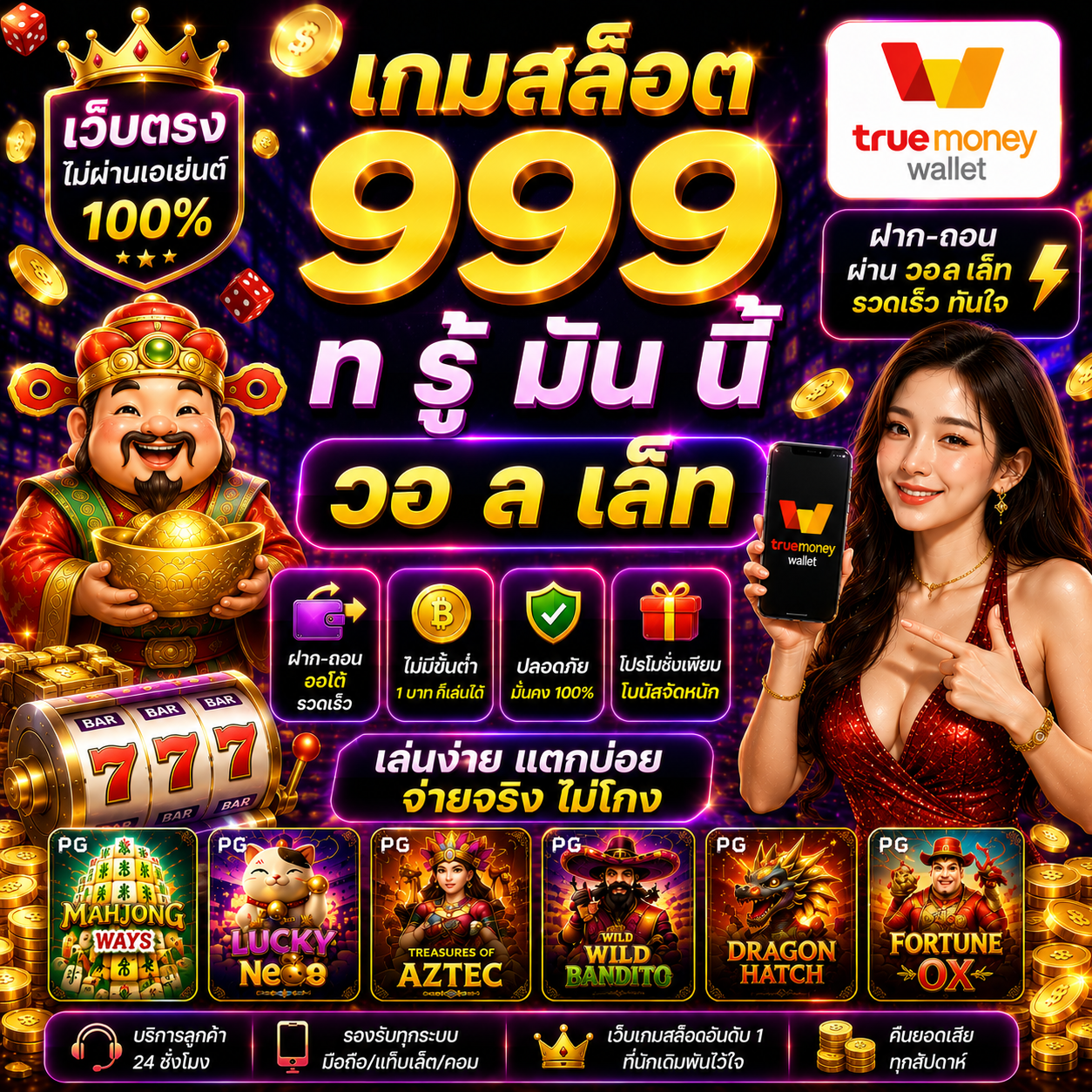 เกมสล็อต 999 ท รู้ มัน นี้ วอ ล เล็ ท เป็นตัวเลือกยอดนิยมของสายสล็อต