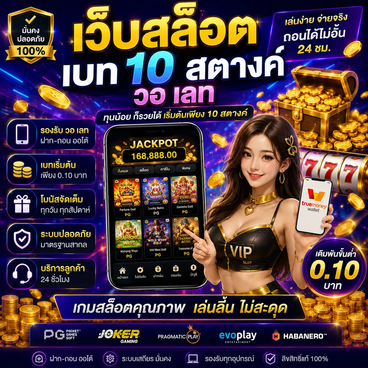 เว็บสล็อต เบ ท 10 สตางค์ วอ เลท ทางเลือกใหม่ของสายทุนน้อย