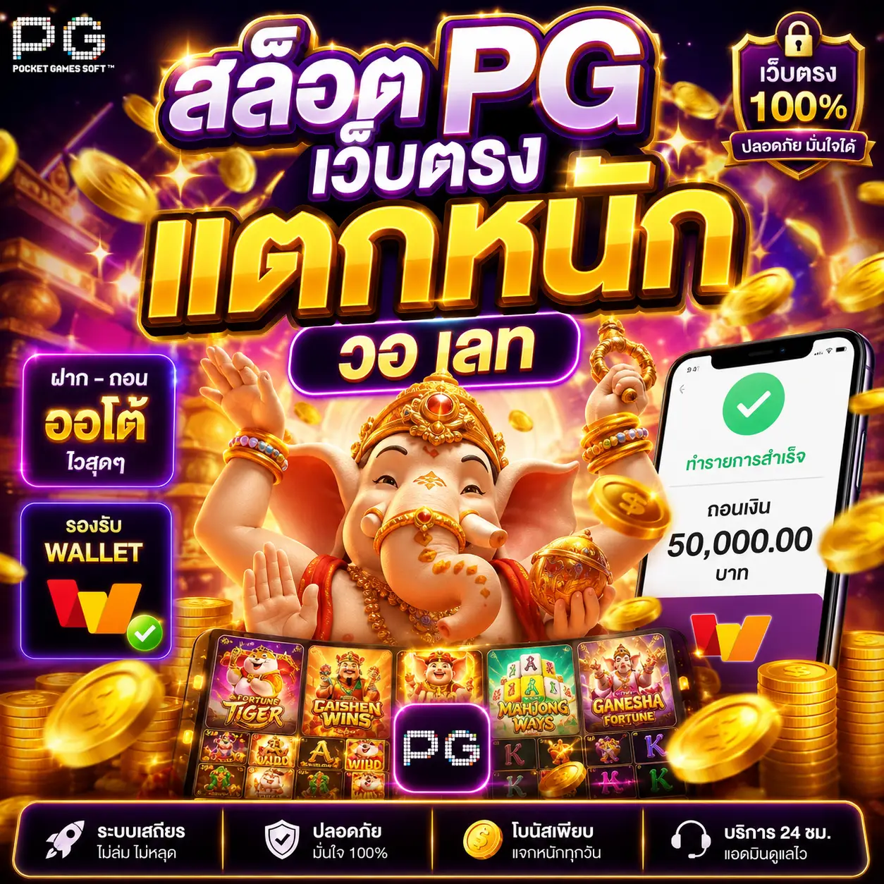 🎮 สล็อต pg เว็บ ตรง แตก หนัก วอ เลท