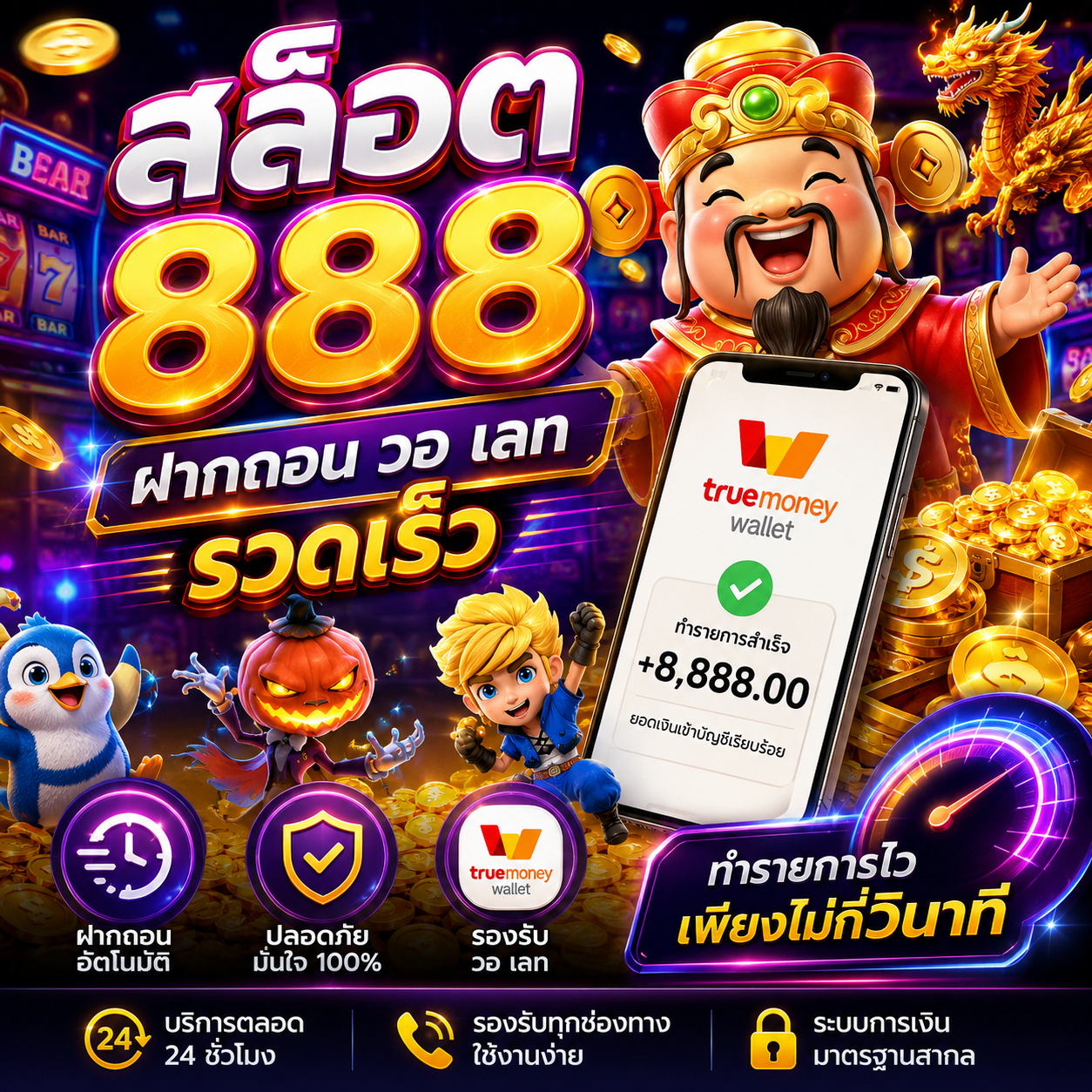 🎰 สล็อต 888 ฝากถอน วอ เลท รวดเร็ว