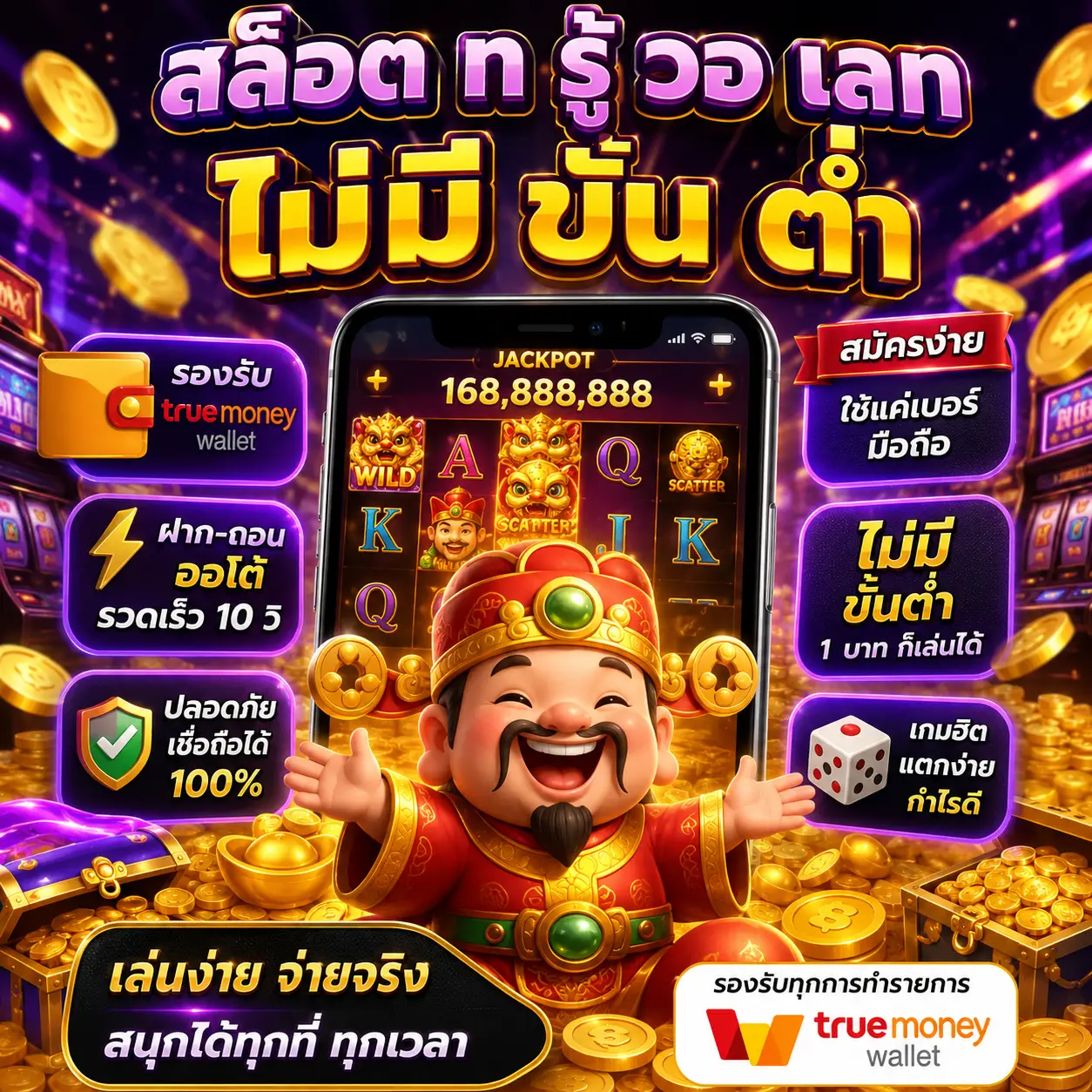 🎰 สล็อต ท รู้ วอ เลท ไม่มี ขั้น ต่ำ