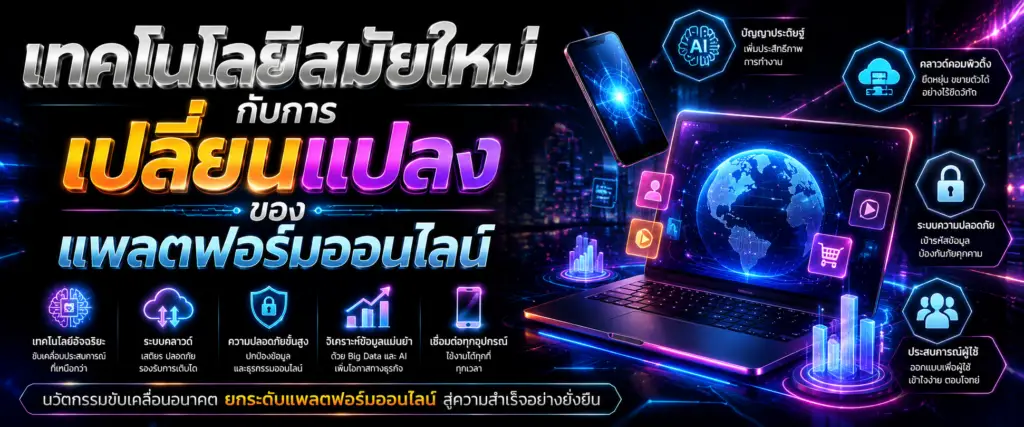 เทคโนโลยีสมัยใหม่กับการเปลี่ยนแปลงของแพลตฟอร์มออนไลน์​