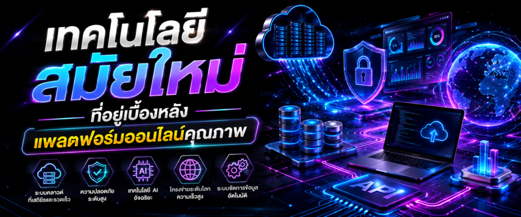 เทคโนโลยีสมัยใหม่ที่อยู่เบื้องหลังแพลตฟอร์มออนไลน์คุณภาพ​